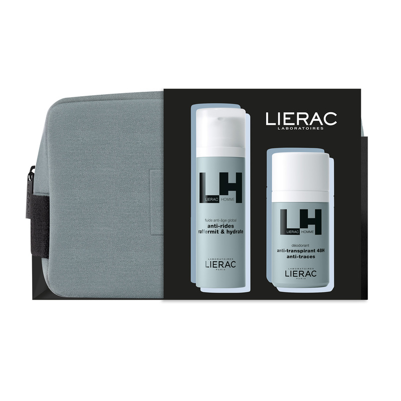 LIERAC - PROMO PACK HOMME Fluide Anti-Age Global - 50ml ΜΕ ΔΩΡΟ Deodorant Anti-Transpirant 48H - 50ml